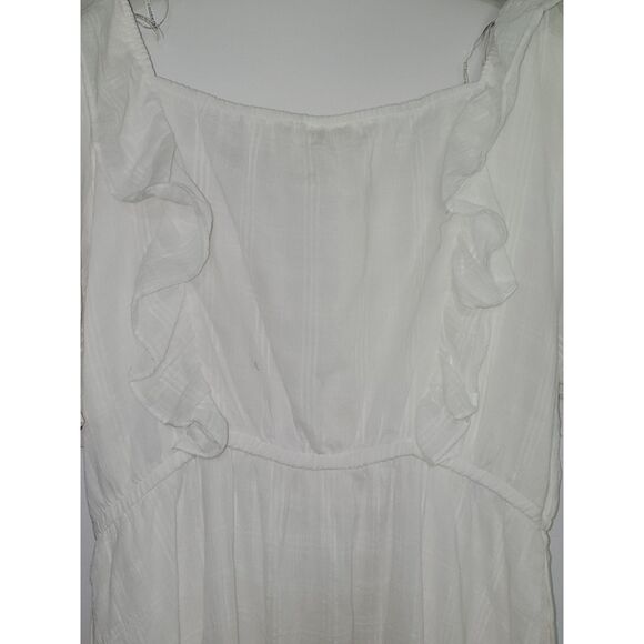 A Hayden Los Angeles Women's Dress Peasant Cottage Core Boho White Size 1X NWT - Picture 9 of 10